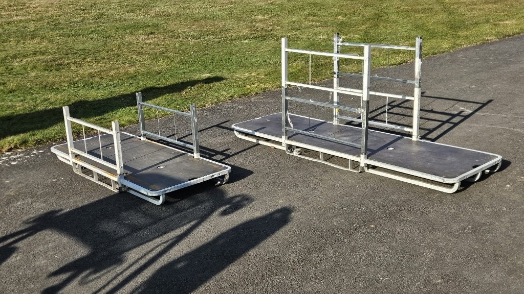 2 x Langmateriaal container, Ophalen, Gebruikt
