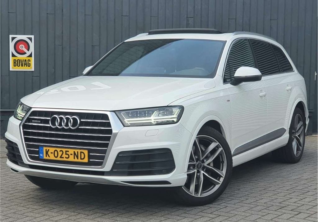 Audi Q7 3.0TFSI 245KW Quattro Tiptr8 2016 Wit, 2995 cc, Leder, Particulier, Dealer onderhouden