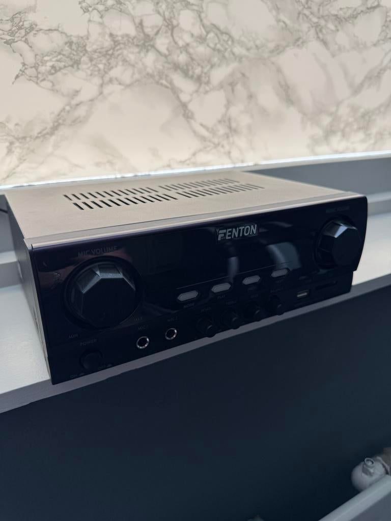 Bluetooth fenton versterker, Ophalen, Zo goed als nieuw, 120 watt of meer, Overige merken