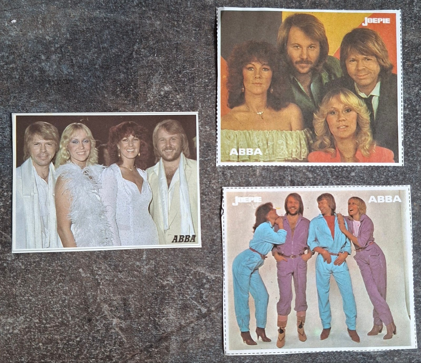 3 Joepie stickers van ABBA, Ophalen of Verzenden, Foto of Kaart