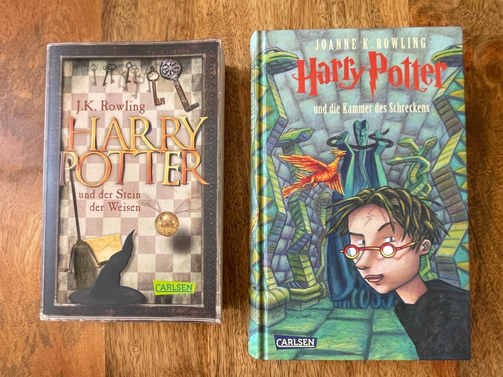 Harry Potter und Stein der Weisen & Kammer des Schreckens, Ophalen of Verzenden, Gelezen, Fictie