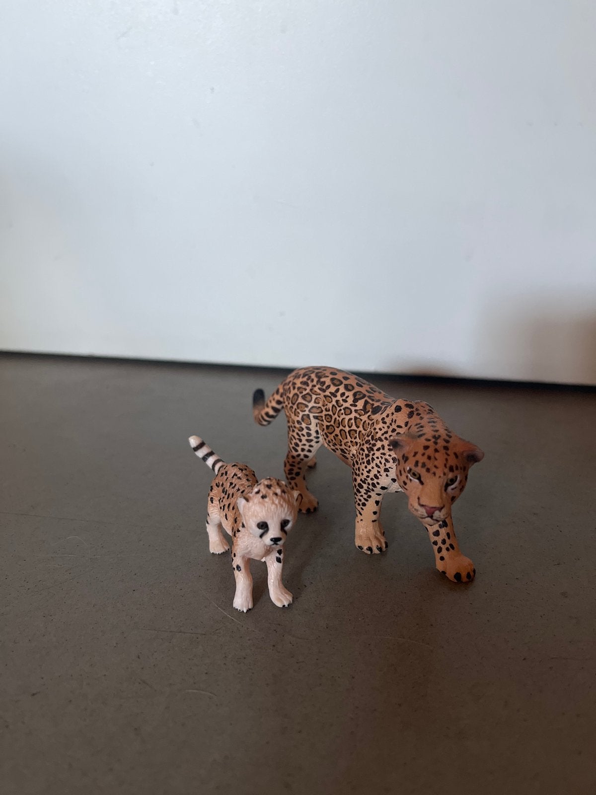 Schleich Cheeta met welp - Speelfiguren, Ophalen of Verzenden, Zo goed als nieuw, Jongen of Meisje