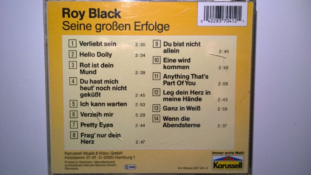 Roy Black - Seine Großen Erfolge, Ophalen of Verzenden, Zo goed als nieuw, Album, Schlager