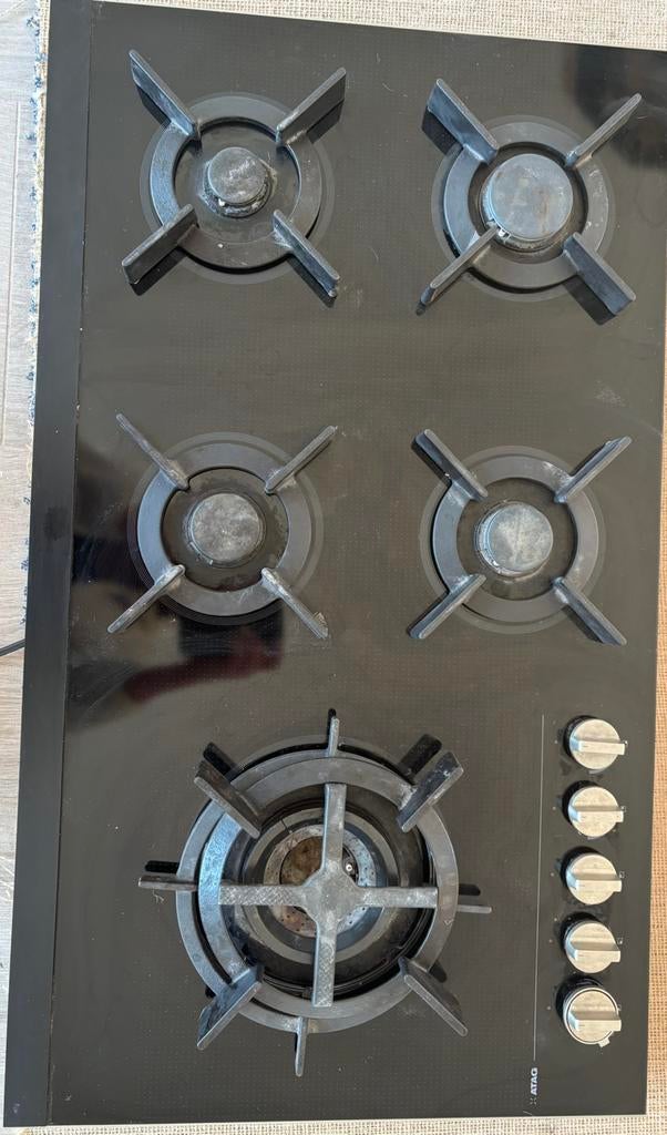 Atag gasplaat 5 pits te koop, Witgoed en Apparatuur, Kookplaten, Ophalen, Gebruikt, Inbouw, Gas