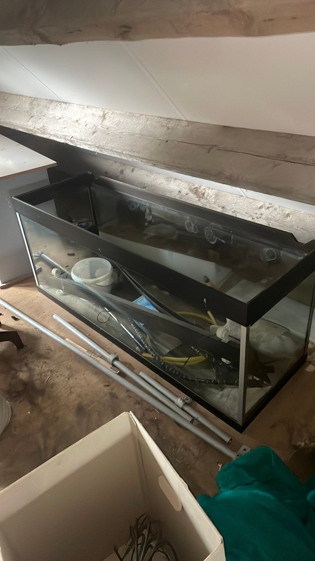 Aquarium met onderkast 150x 50x 60  LxBxH met toebehoren, Ophalen, Zo goed als nieuw, Leeg aquarium