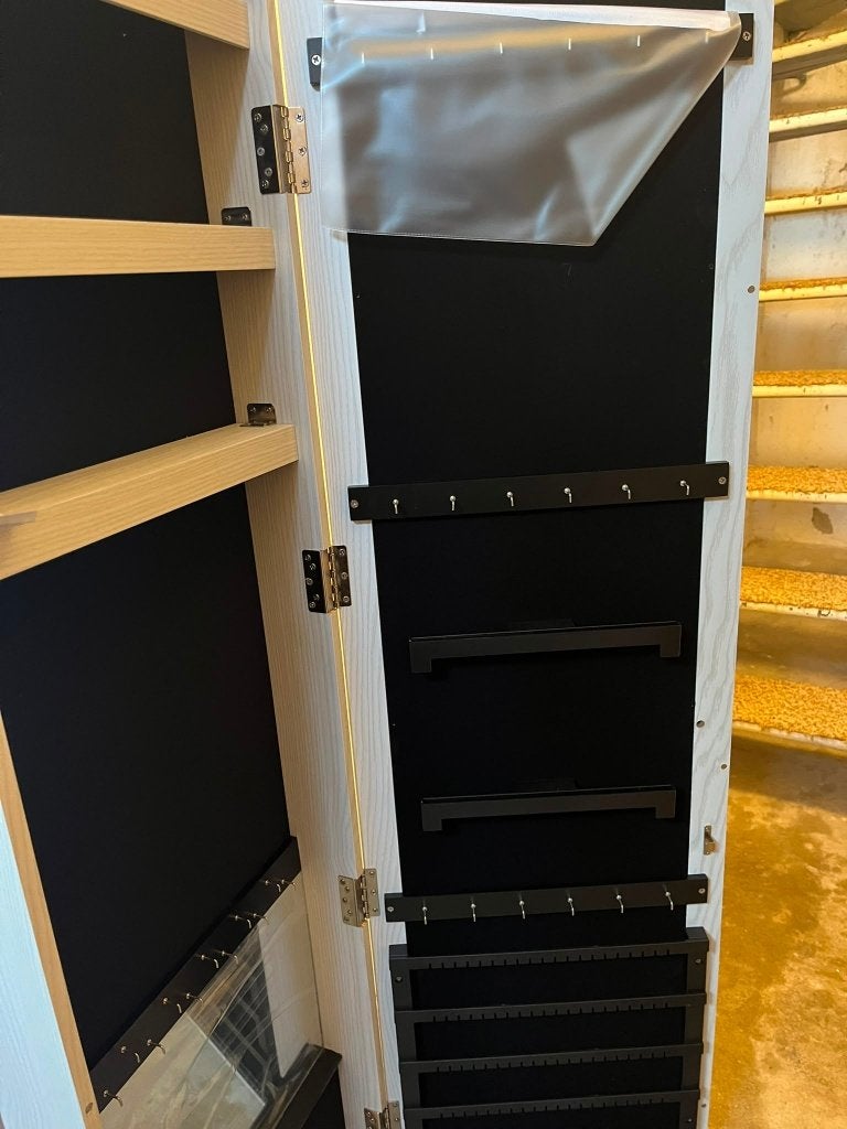 Sieradenorganizer met spiegel 360 graden (gloednieuw), Ophalen, Minder dan 50 cm, Glas, Zo goed als nieuw