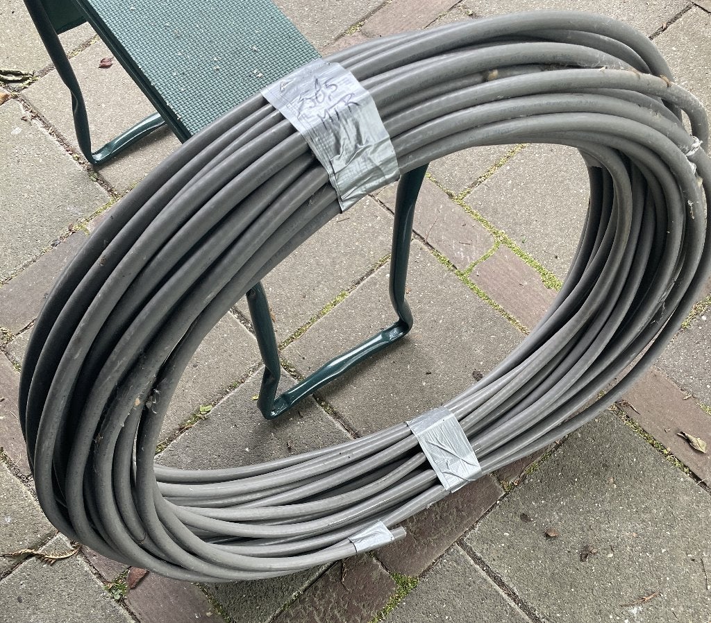 Grondkabel 56,5meter YMvKas 2x4mm2 (+ aardscherm en litze), Ophalen of Verzenden, Nieuw, Overige merken, Kabel of Snoer