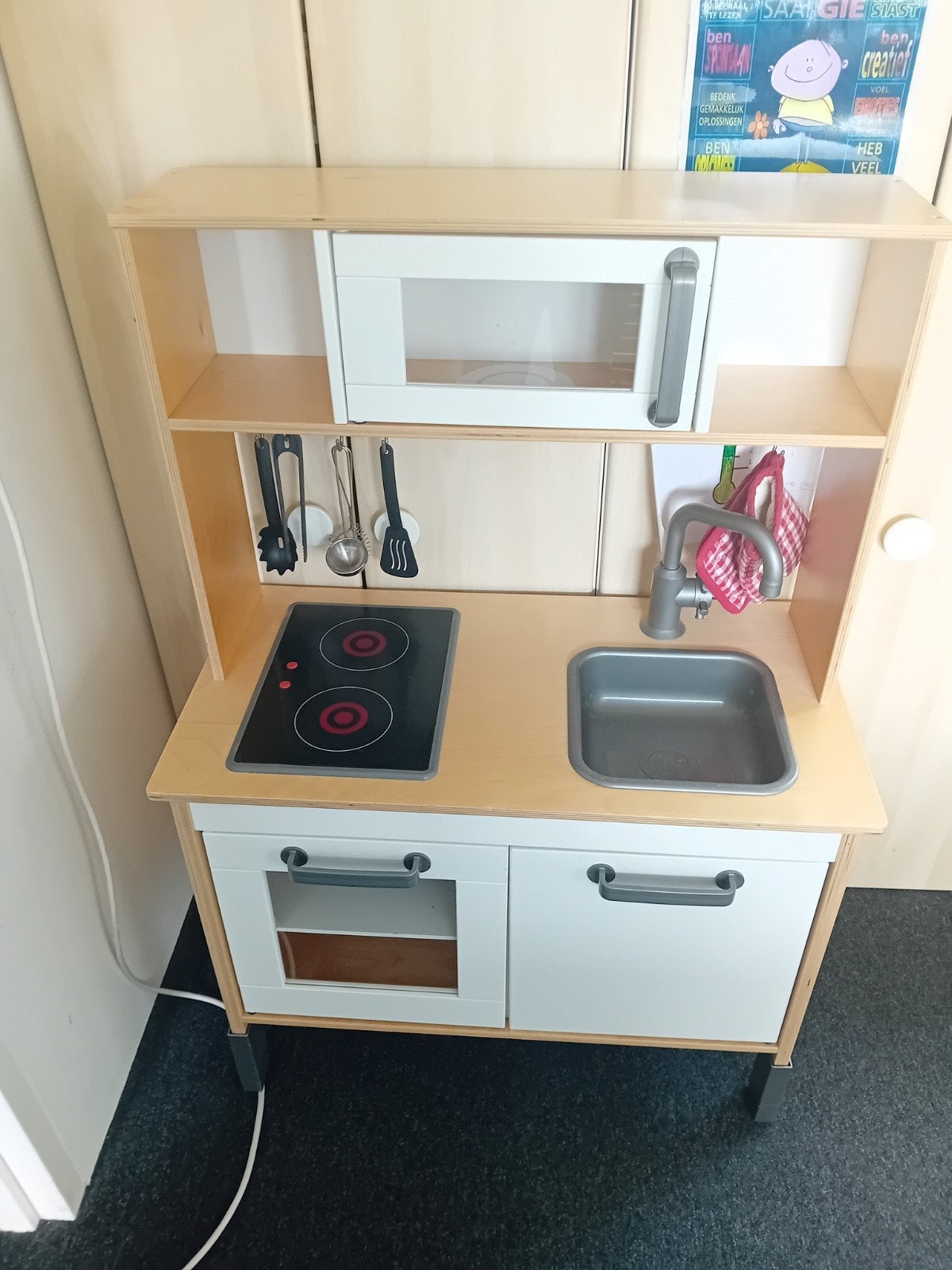 IKEA Duktig speelkeuken met uitgebreide accessoires, Ophalen, Zo goed als nieuw, Hout, Speelkeuken