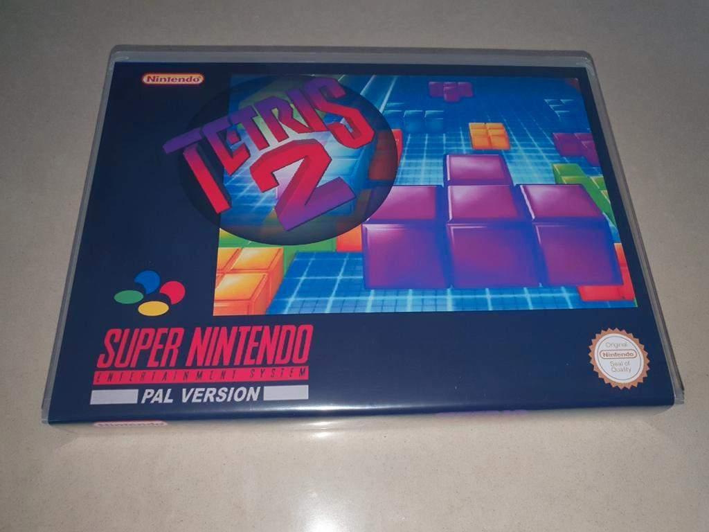 Tetris 2 SNES Game Case, Spelcomputers en Games, Games | Nintendo Super NES, Puzzel en Educatief, Verzenden, 1 speler, Zo goed als nieuw