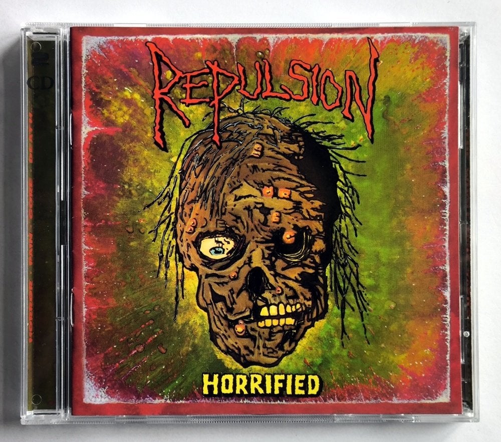 Repulsion - Horrified 2-CD reissue, Gebruikt, Verzenden, Grindcore, Bonusmateriaal