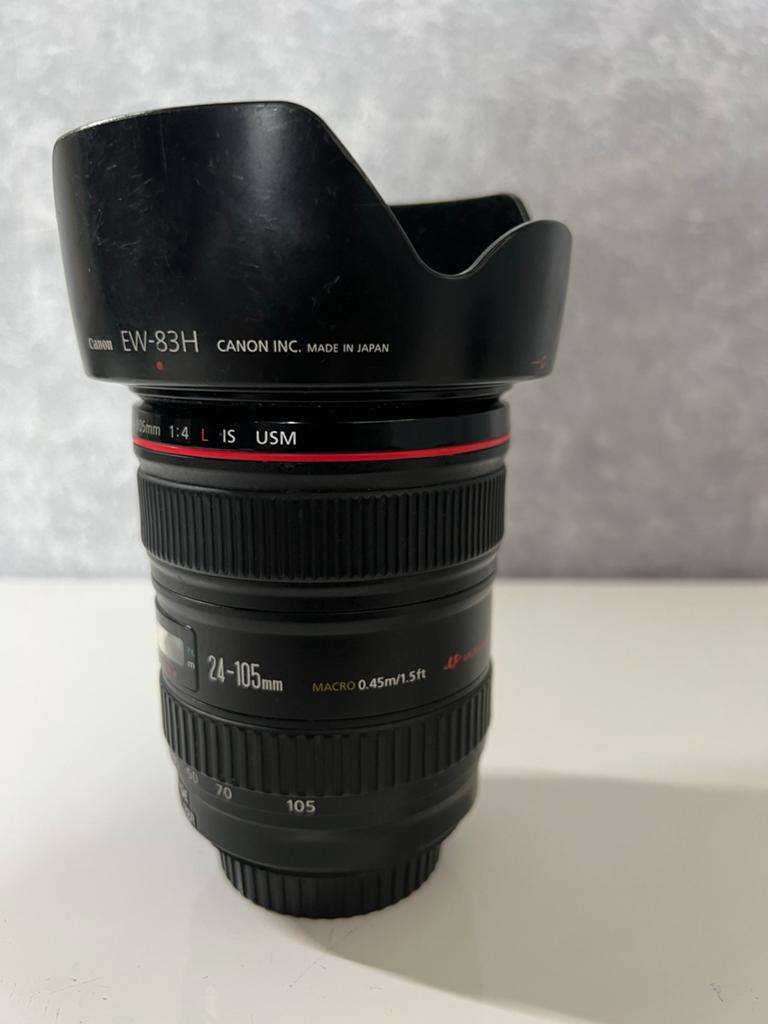 Canon EF 24-105mm f/4 L IS USM Lens - Topconditie, Ophalen of Verzenden, Zo goed als nieuw, Standaardlens, Zoom