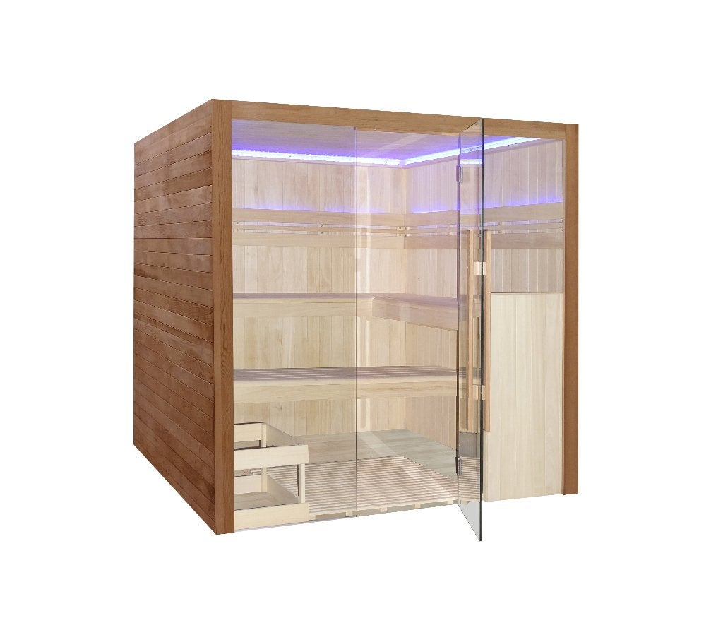Interline Royal Deluxe Sauna showmodel incl. oven, Ophalen of Verzenden, Nieuw, Overige typen