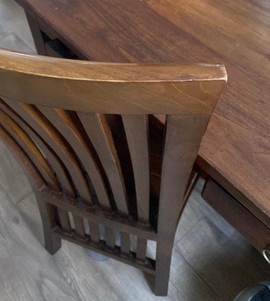 Houten teak stoelen, Ophalen of Verzenden, Zo goed als nieuw