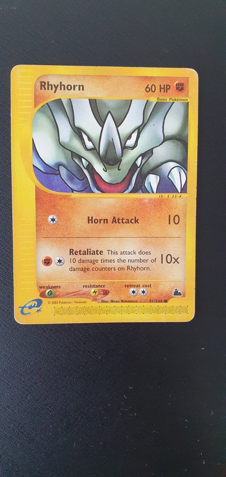 Rhyhorn 91/144 pokemon kaart, Ophalen of Verzenden