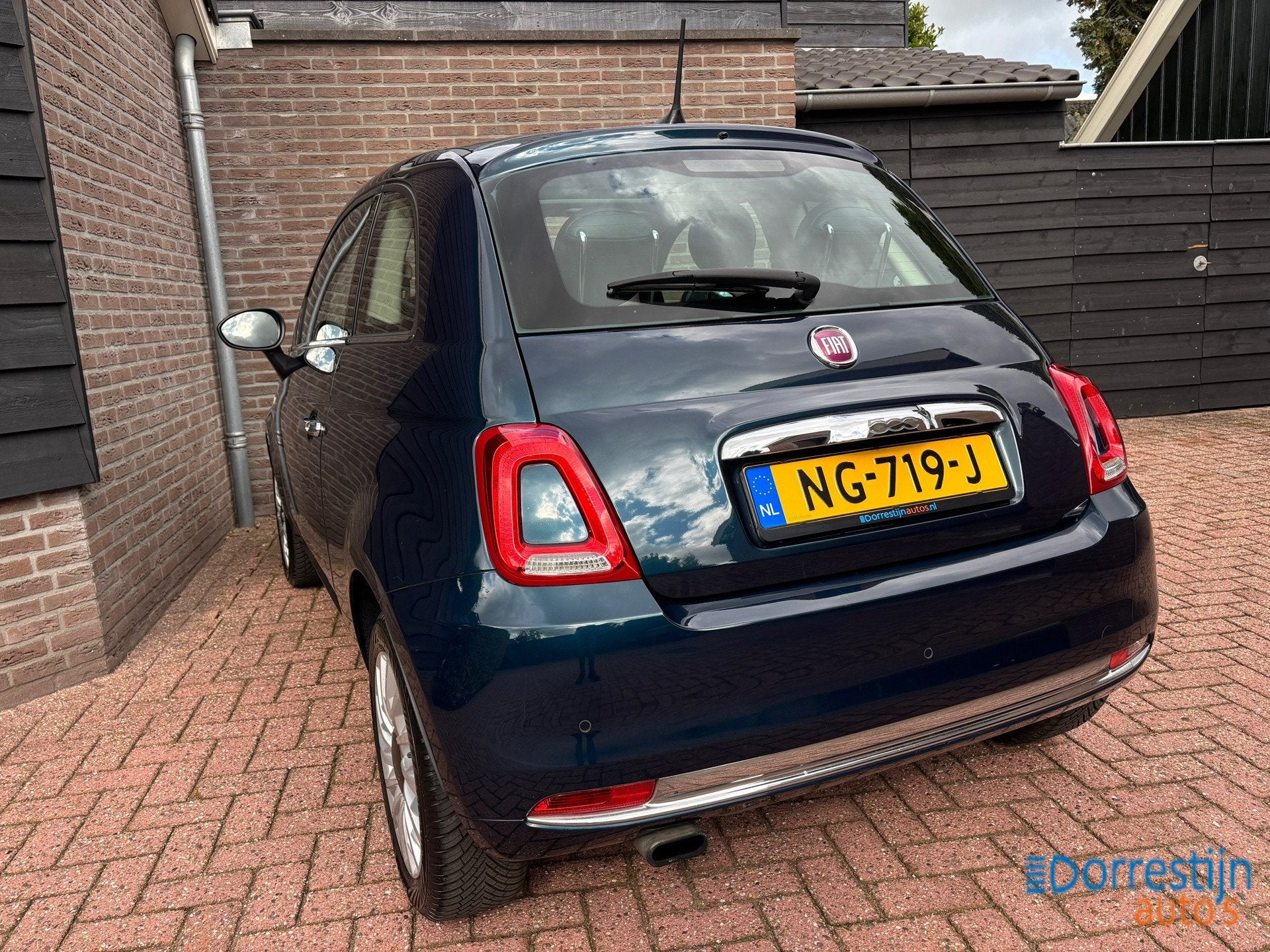 Fiat 500 0.9 TwinAir Turbo Lounge | Pano | Leder | Groot nav, Auto's, Voorwielaandrijving, Gebruikt, 905 kg, Bedrijf