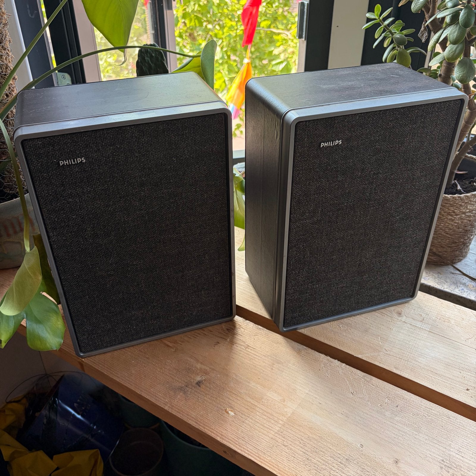Philips 22AH461/11S vintage speakers, Made in Holland, Audio, Tv en Foto, Luidsprekers, Ophalen, Philips, Gebruikt, Minder dan 60 watt