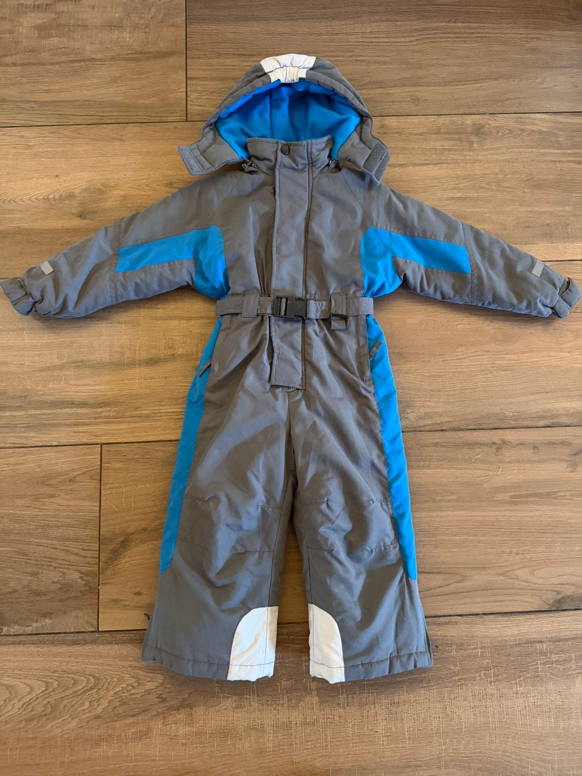 Grijs blauw kinder ski-pak/buiten speelpak Maat 98 van Trail, Overige merken, Gebruikt, Ophalen of Verzenden, Kleding