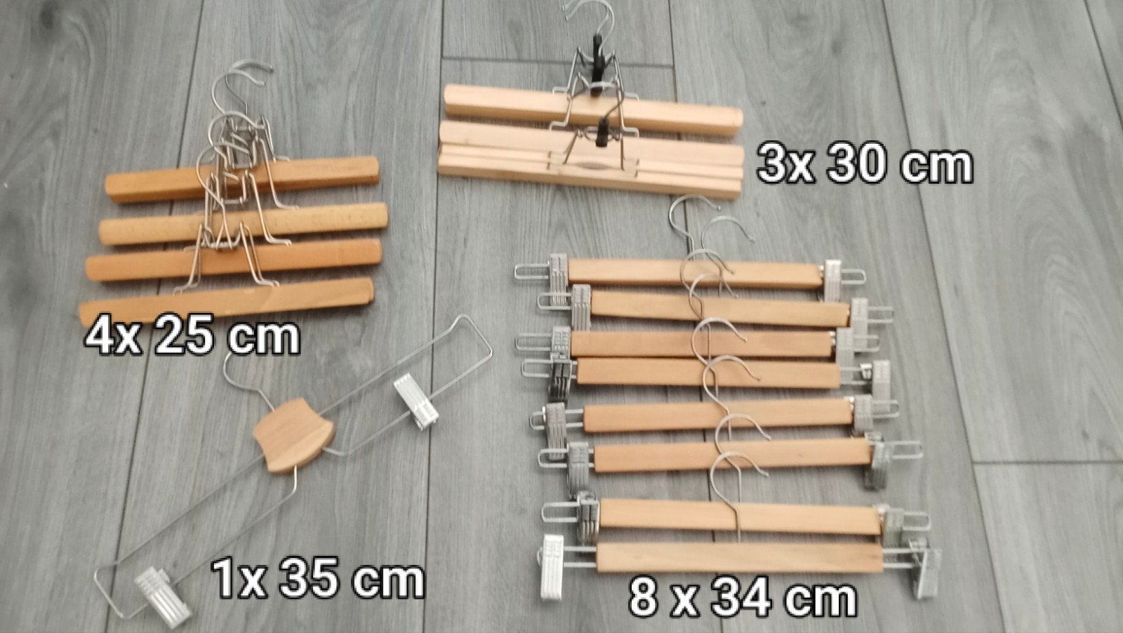 Broek/rok hangers, Ophalen, Zo goed als nieuw, Hout, Kinderen en Volwassenen