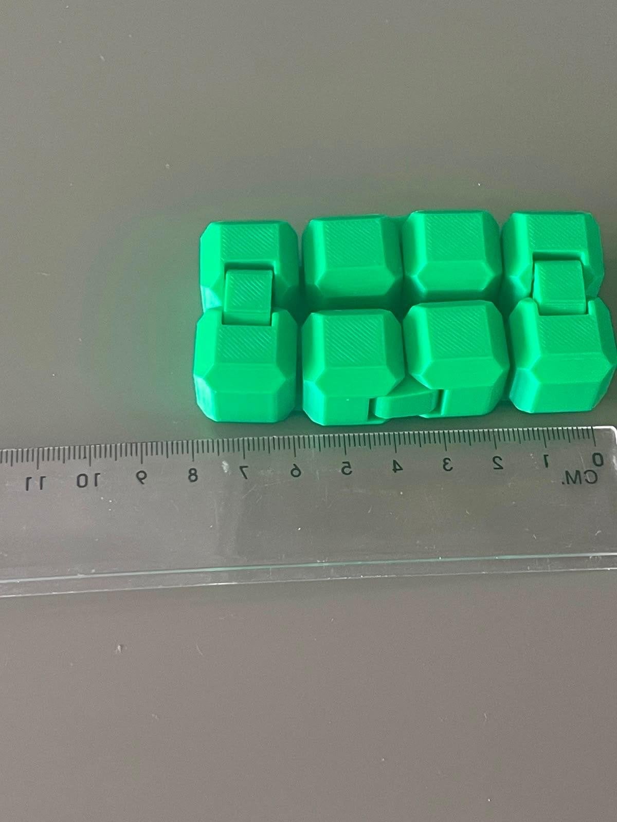 Fidget Infinit Cube - Groen, Ophalen of Verzenden, Nieuw, Filament