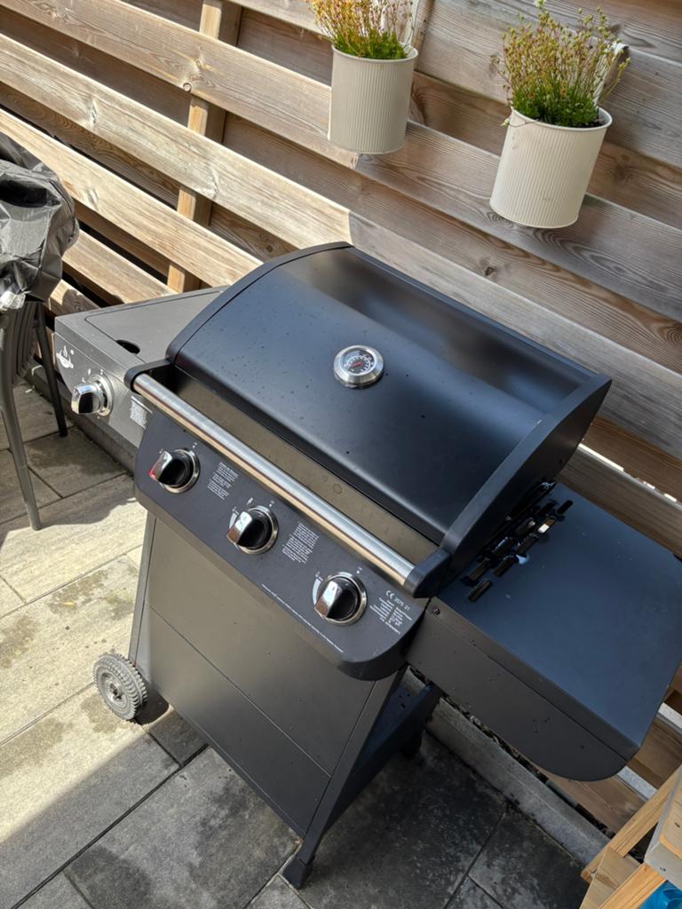 EL Fuego Gasbarbecue + regenhoes + volle gasfles, Ophalen, Zo goed als nieuw