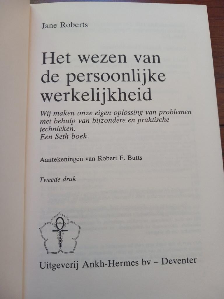 Persoonlijke werkelijkheid - Jane Roberts, Boeken, Esoterie en Spiritualiteit, Ophalen of Verzenden, Spiritualiteit algemeen, Achtergrond en Informatie