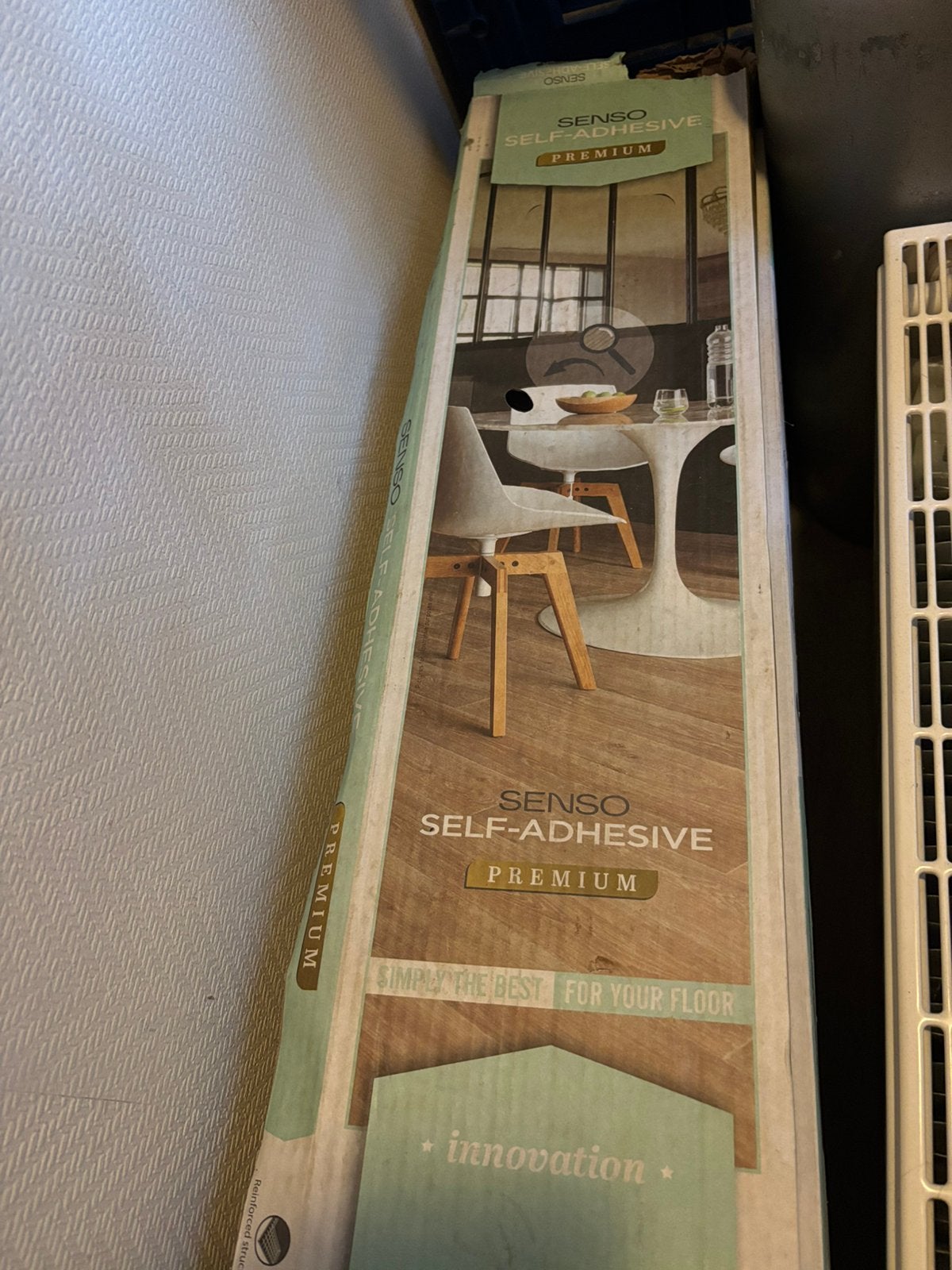 Pvc plakvloer 32m2 nieuw, Ophalen, Rechthoekig