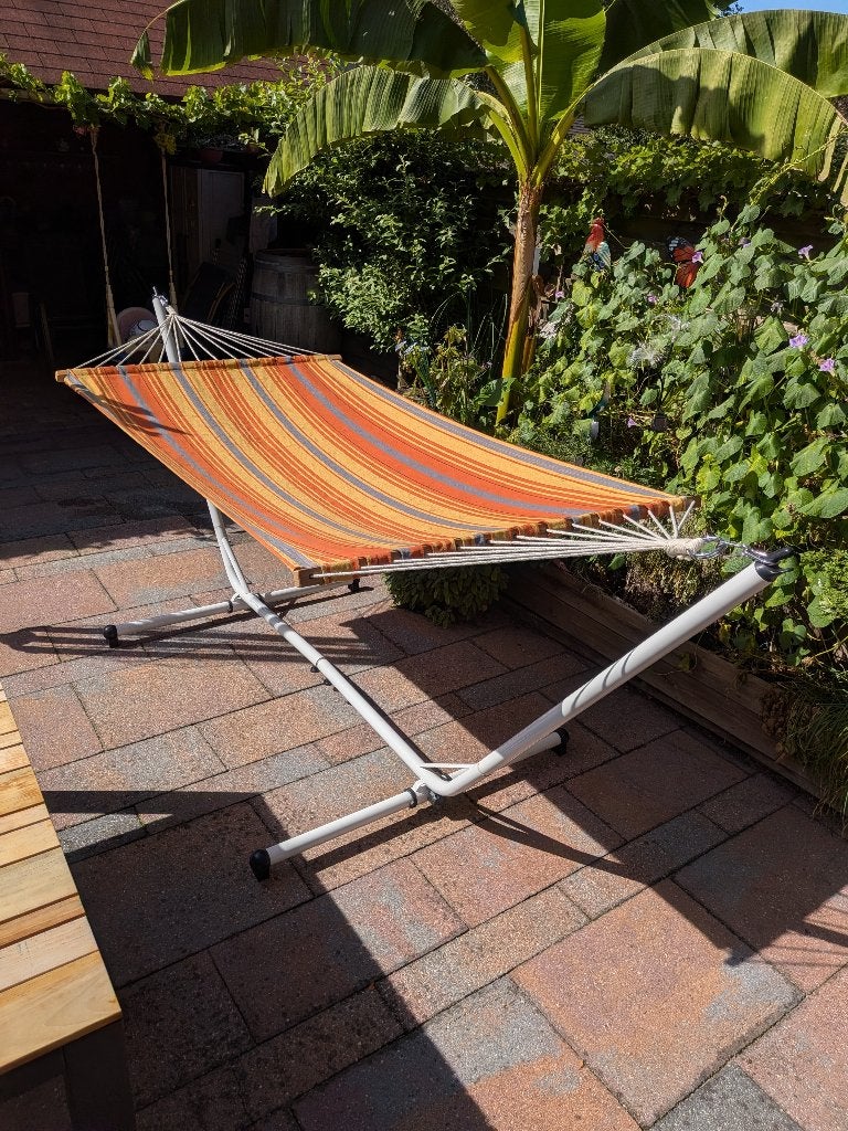 Hangmat met frame, Ophalen, Gebruikt, Inklapbaar, Eenpersoons