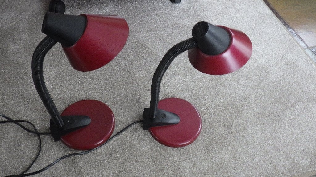 twee vintage tafellampen (hema), Overige typen, Gebruikt, Vintage, Meerkleurig