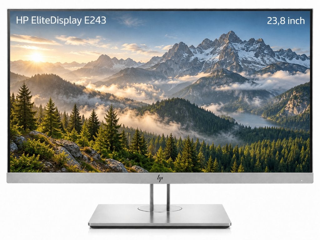 HP EliteDisplay E243 – 23,8 inch – Full HD – IPS, Draaibaar, IPS, Nieuw, Full HD