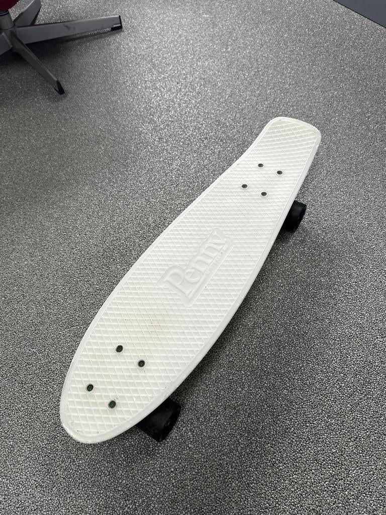 Witte Penny Board - Compact en wendbaar skateboard, Ophalen of Verzenden, Zo goed als nieuw, Skateboard