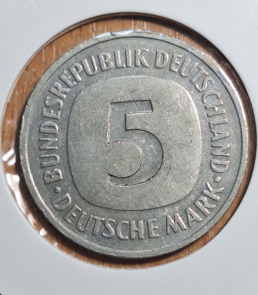 DUITSLAND 5 mark 1992 F (#77), Ophalen of Verzenden, Duitsland, Losse munt