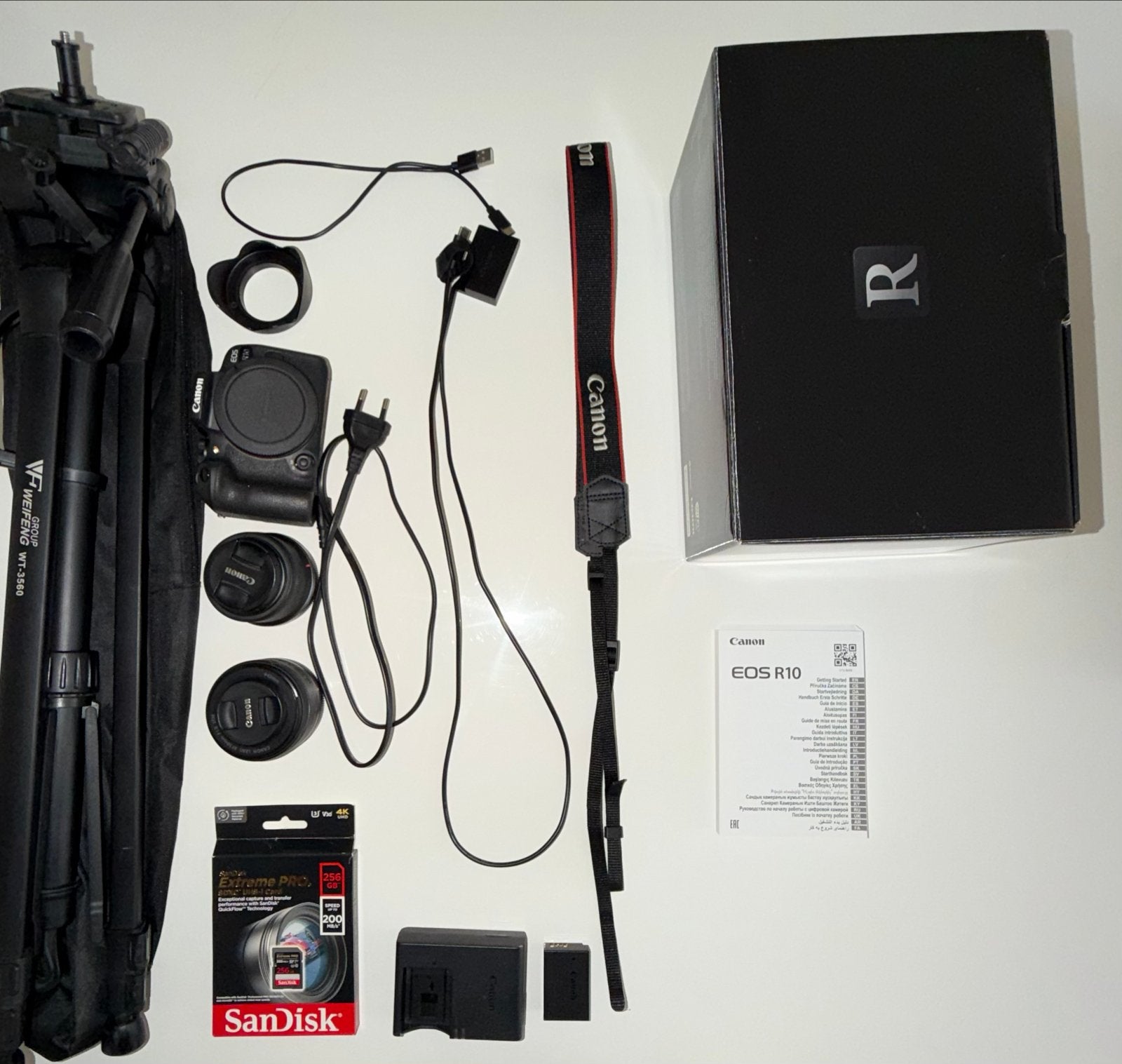 Canon EOS R10 Systeemcamera met 2 lenzen en accessoires, Ophalen, Canon, Beeldstabilisatie, Zo goed als nieuw