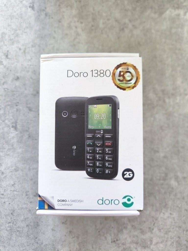 DORO 1380 Zwart 2G-telefoon, Ophalen of Verzenden, Nieuw, 1 handset