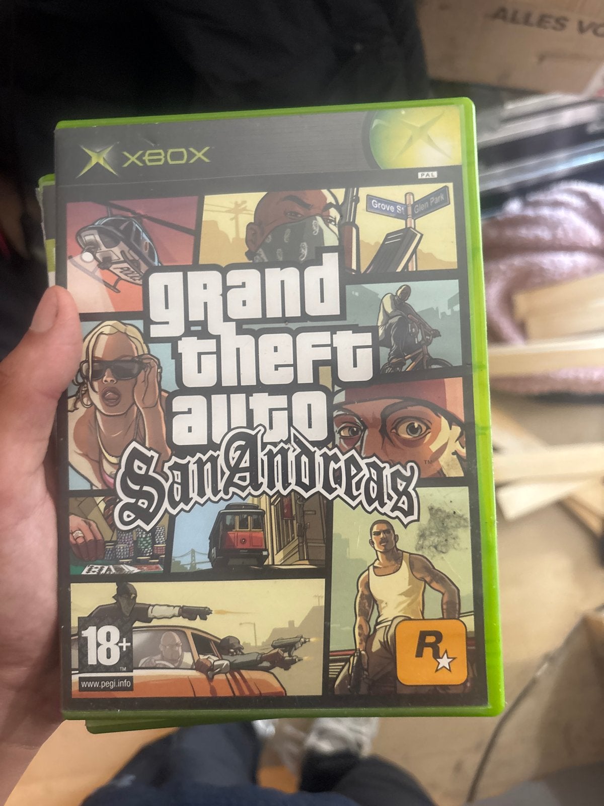 Grand Theft Auto San Andreas - Xbox, Spelcomputers en Games, Games | Xbox Original, Gebruikt, Vanaf 18 jaar, 1 speler, Ophalen