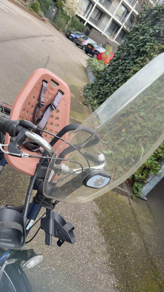 Damesfiets met voorzitje Yeep, Fietsen en Brommers, Fietsaccessoires | Fietsstoeltjes, Ophalen, Voetsteuntjes, 0 t/m 18 kg, Voorzitje