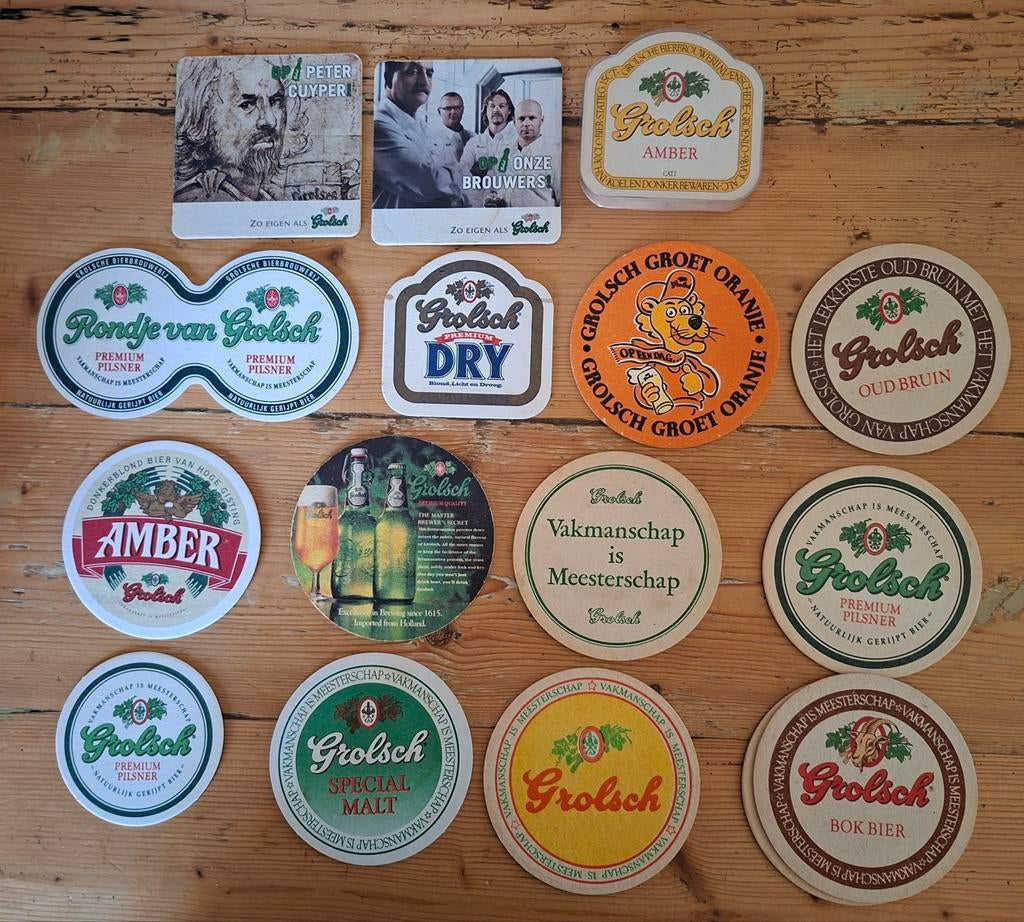 Grolsch bier partij viltjes, Ophalen of Verzenden, Nieuw, Viltje(s), Grolsch