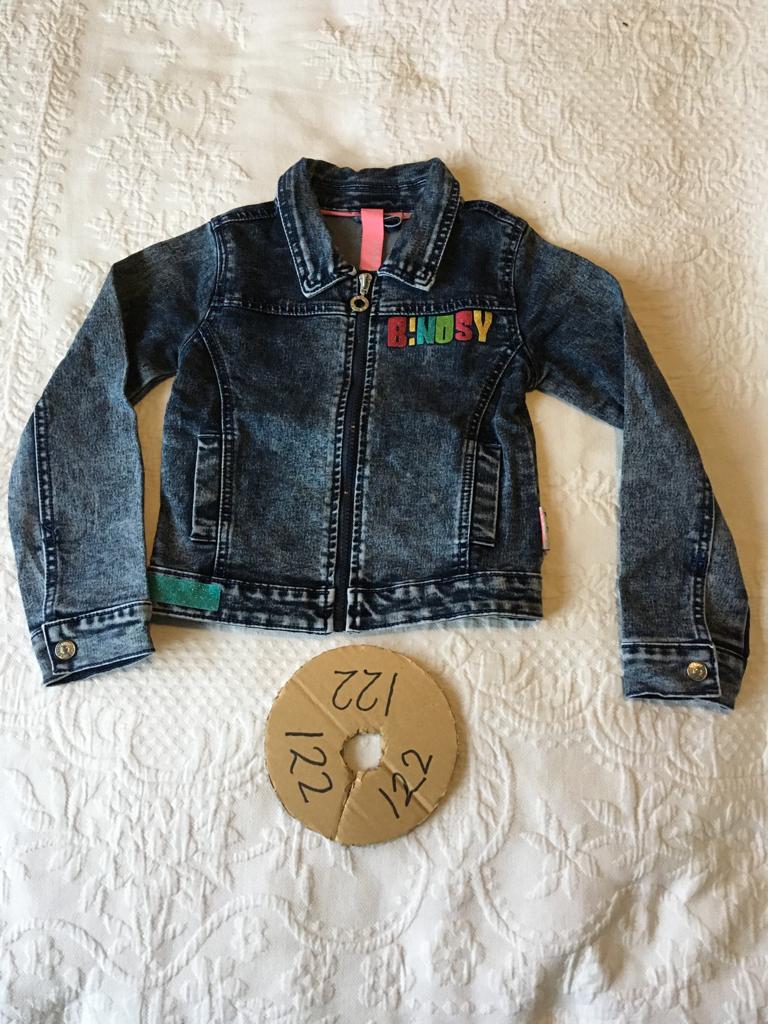 B. Nosy spijkerjas stretch maat 122/128 NIEUW, Kinderen en Baby's, Kinderkleding | Maat 122, Ophalen, Zo goed als nieuw, Meisje