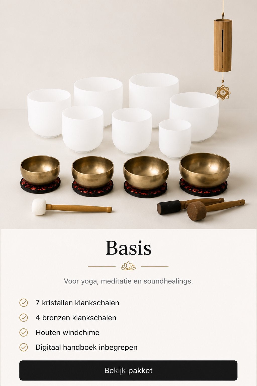 Klankschalen te huur voor yoga, meditatie en soundhealing, Ophalen of Verzenden, Zo goed als nieuw