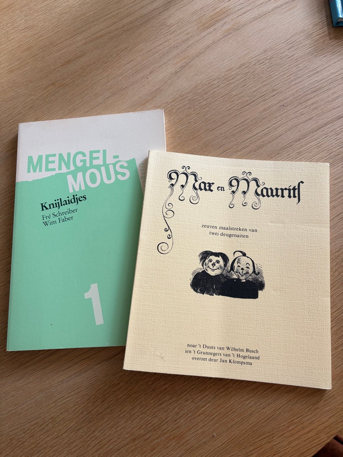 2 Groningse boekjes: Mengelmous en Max en Maurits, Ophalen of Verzenden, Zo goed als nieuw, Nederland