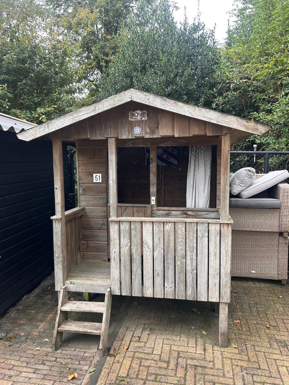 Speelhuisje, Ophalen, Gebruikt, Hout