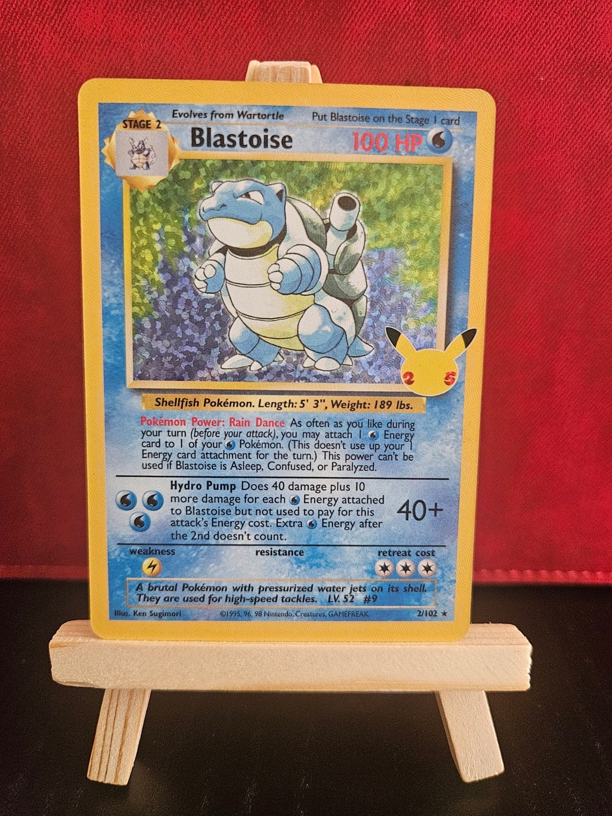 Blastoise #2 (Celebrations), Hobby en Vrije tijd, Verzamelkaartspellen | Pokémon, Ophalen of Verzenden, Zo goed als nieuw, Losse kaart