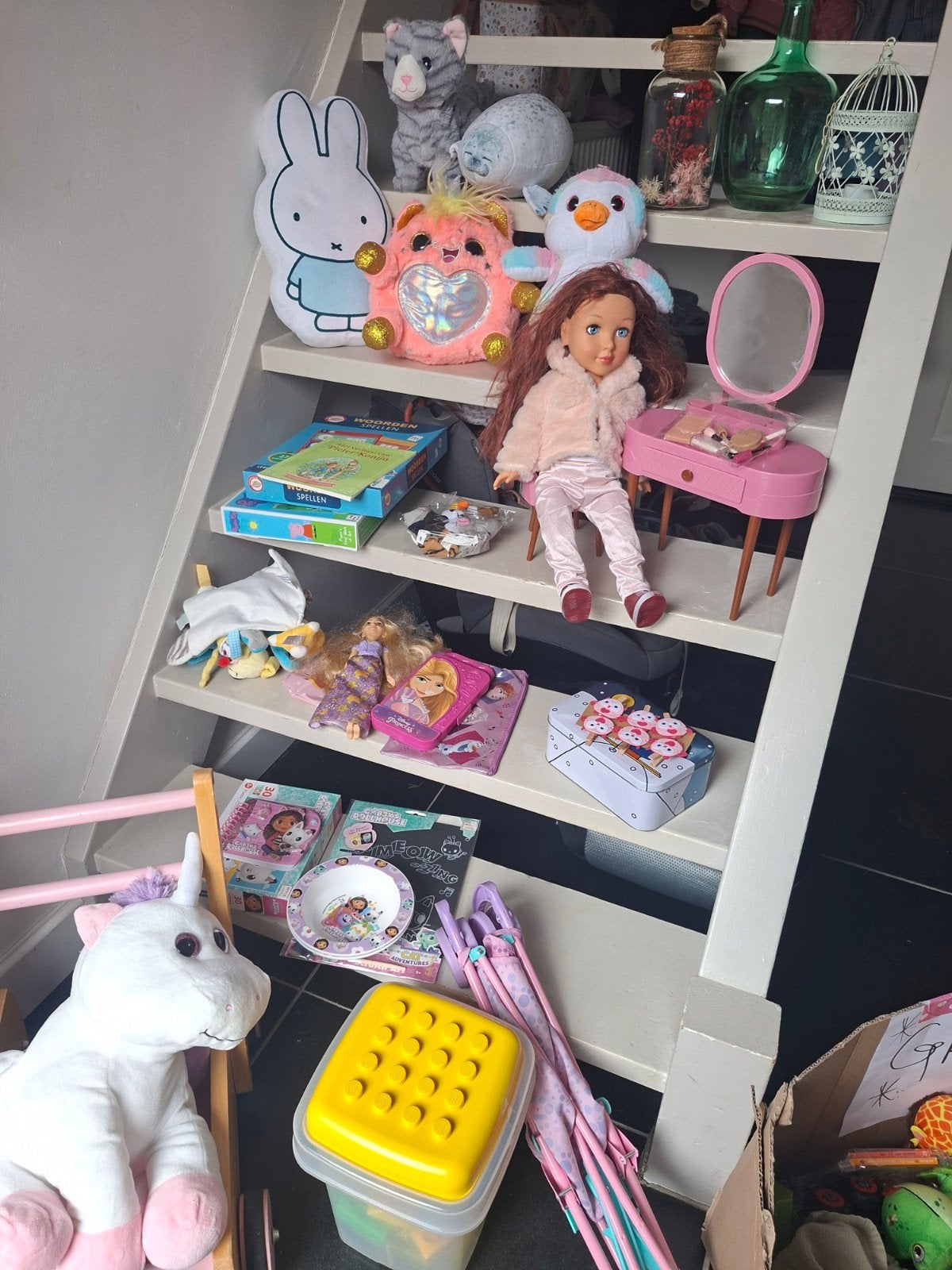GRATIS Grote partij speelgoed: poppen, knuffels, spelletjes, Ophalen, Gebruikt, Jongen of Meisje