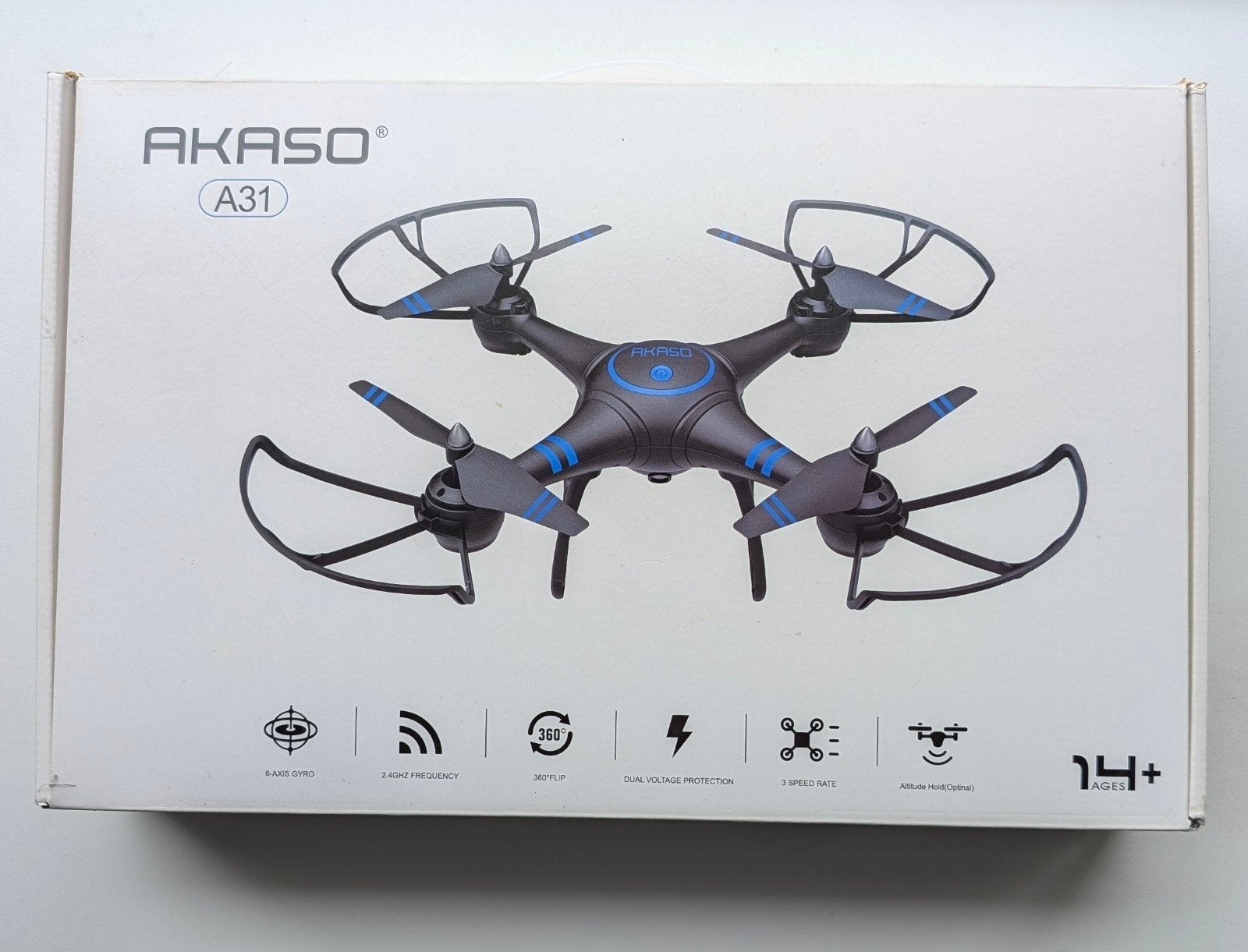 AKASO A31 Drone met afstandsbediening en extra batterijen, Basiskwaliteit, Overige merken, Zo goed als nieuw, Minder dan 250 gram