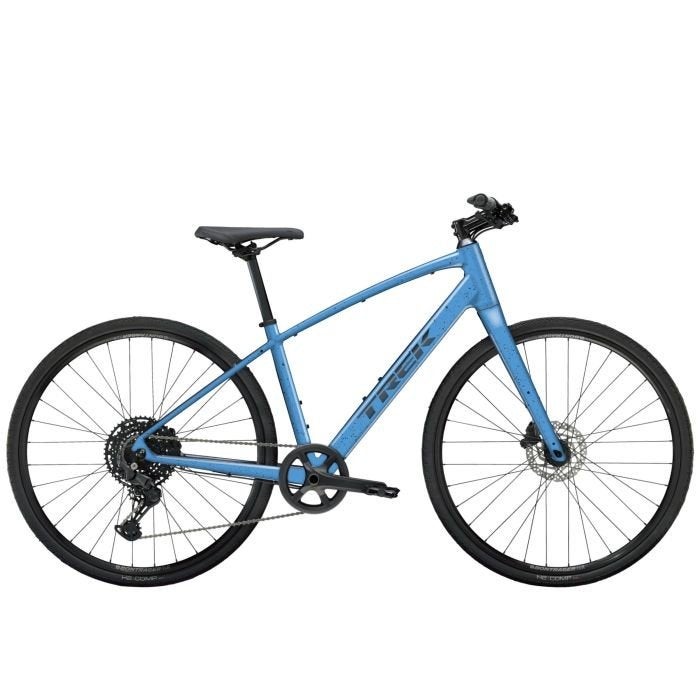 Trek FX 2 Disc Herenfiets - Lichtblauw maat L, Fietsen en Brommers, Minder dan 10 versnellingen, Zo goed als nieuw, Schijfrem
