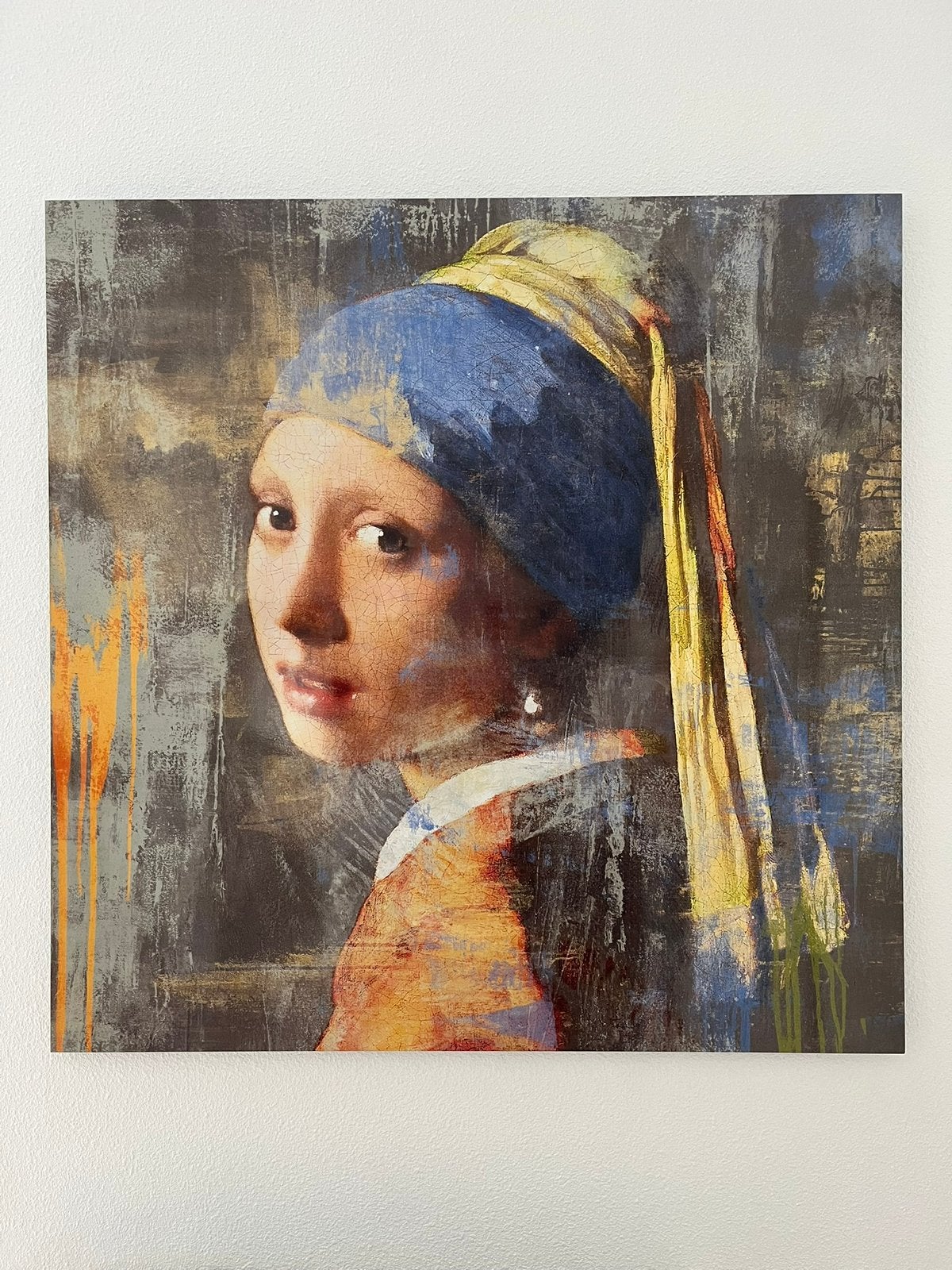 Meisje met de parel 120x120, Antiek en Kunst, Ophalen