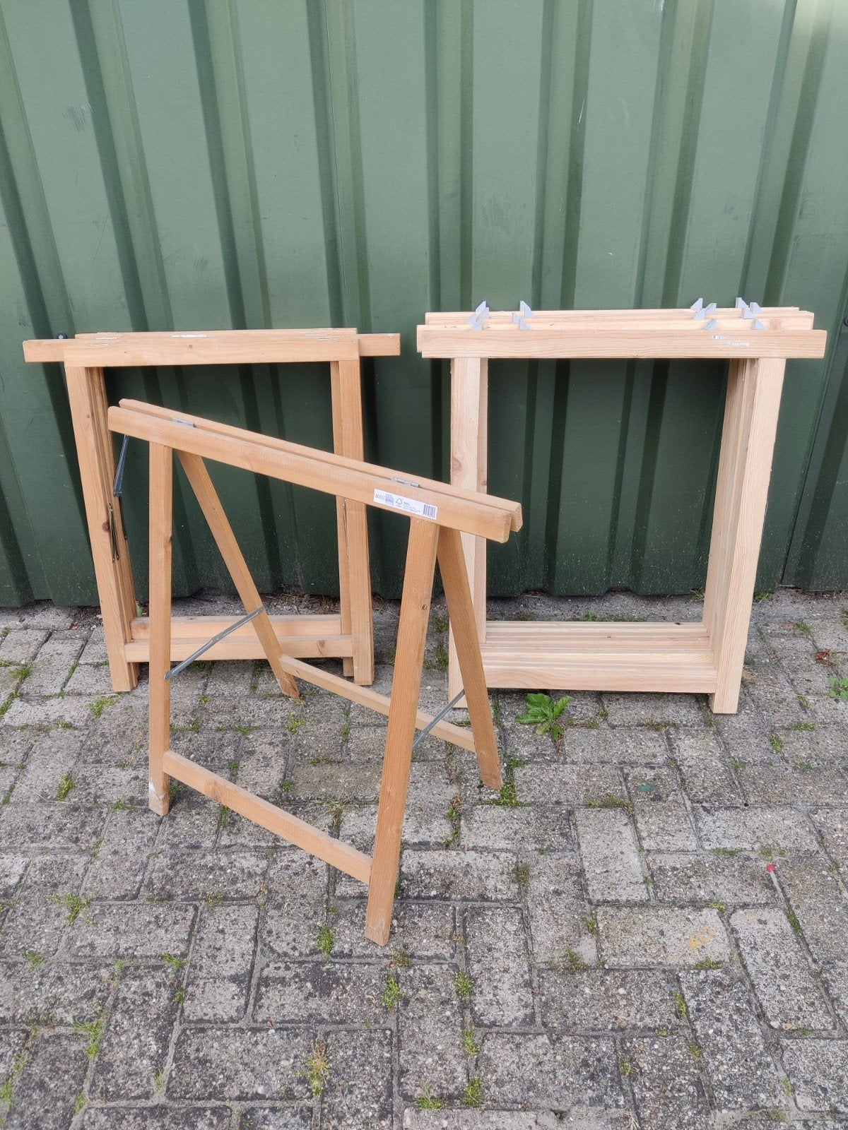 Houten klapschragen klapschraag, Doe-het-zelf en Verbouw, Steigers, Ophalen of Verzenden, Overige typen, Minder dan 2 meter