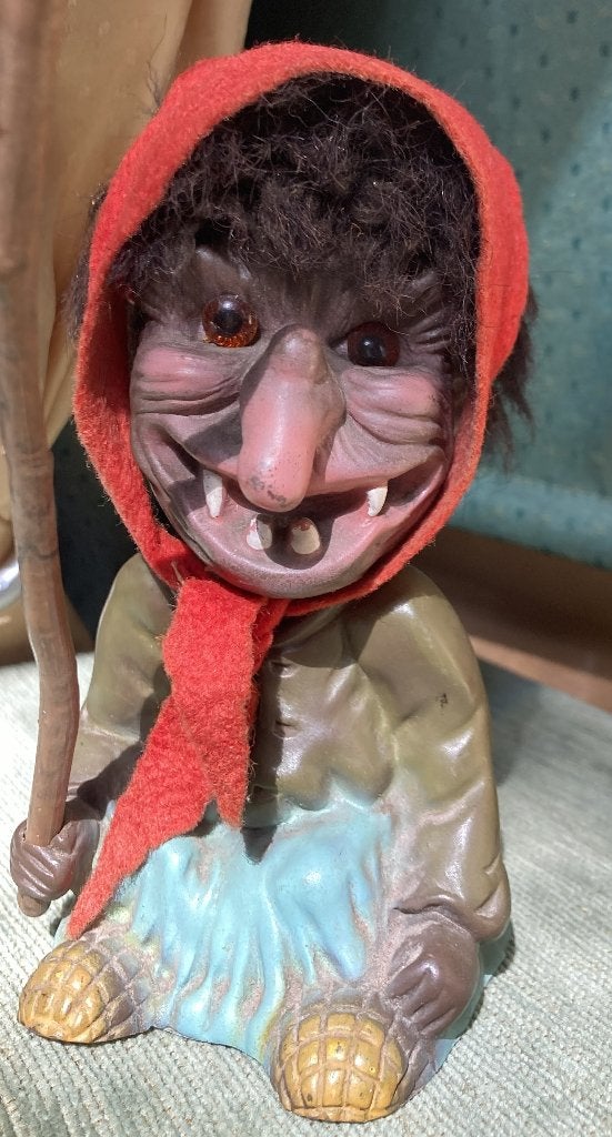 Heico Bobblehead heks trol 1960 vintage Nodder, Ophalen