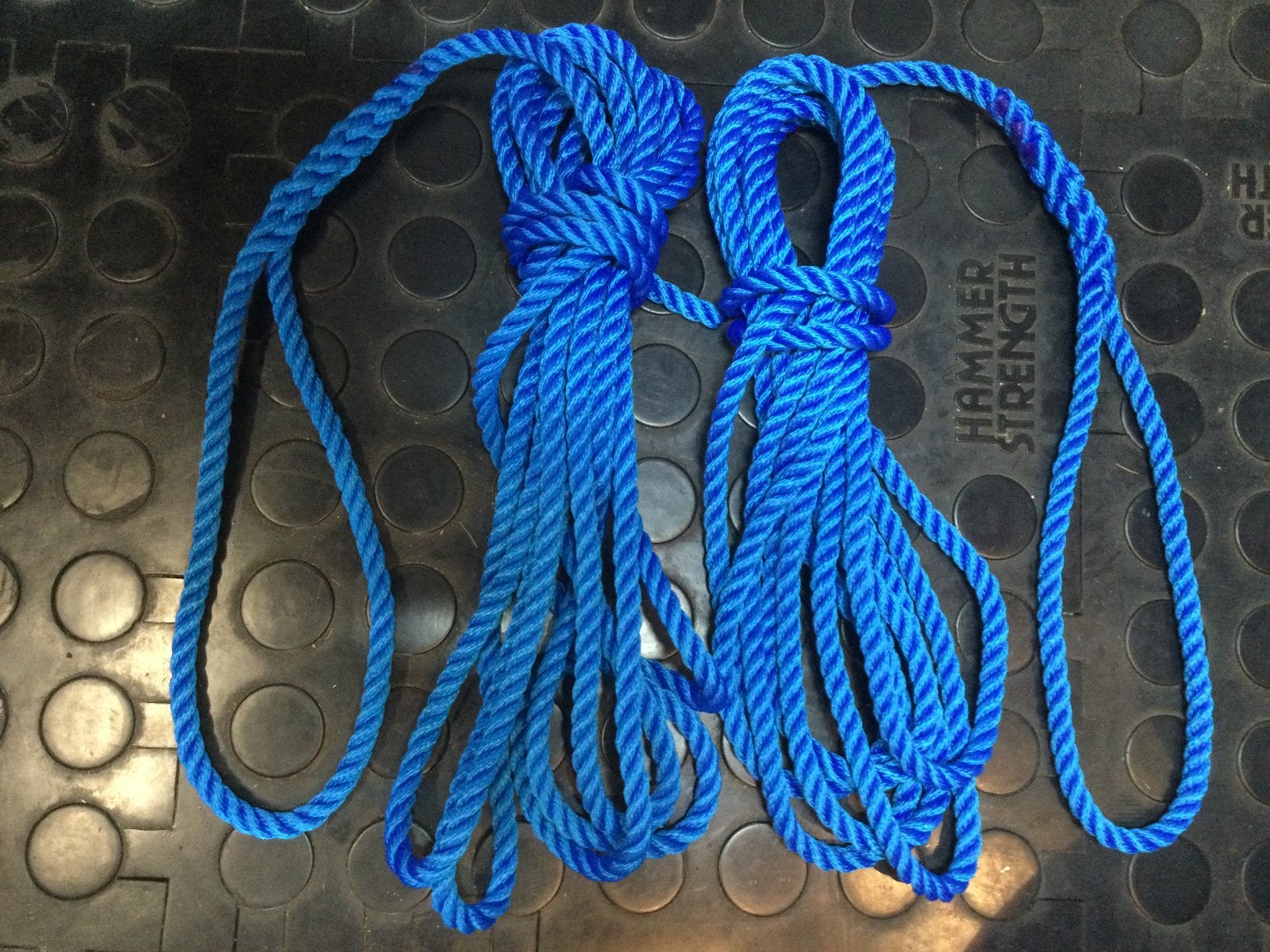 2 nieuwe landvasten 8 meter lang 12 mm dik blauw, Ophalen of Verzenden, Nieuw, Lijn of Blok
