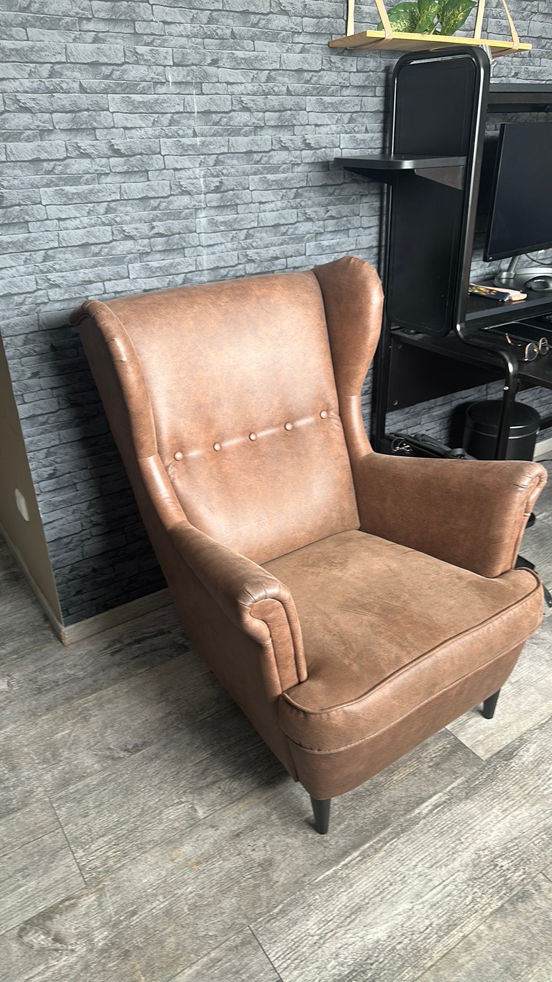 Strandmon fauteuil ikea, Huis en Inrichting, Fauteuils, Ophalen, Zo goed als nieuw, 75 tot 100 cm, 50 tot 75 cm