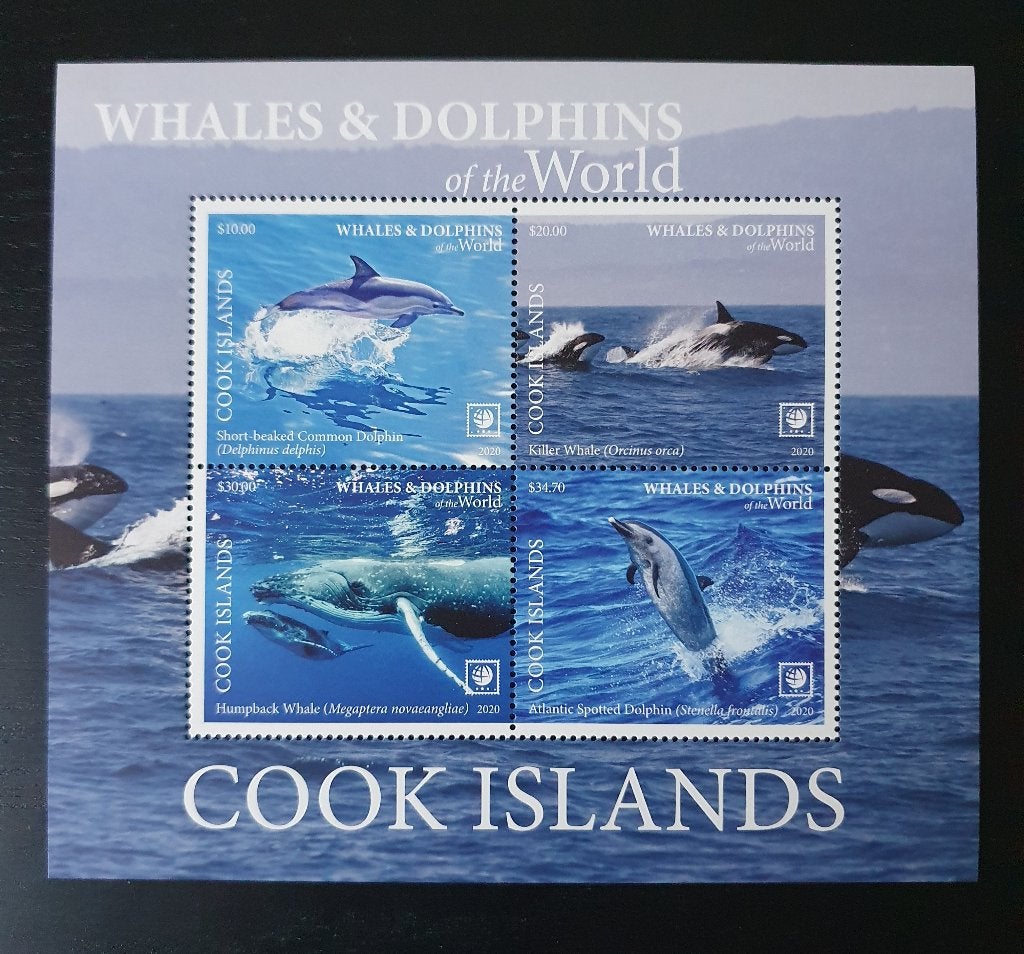 Cook Islands 2020 Dolfijn Walvis Michel blok 282 postfris, Verzenden, Postfris